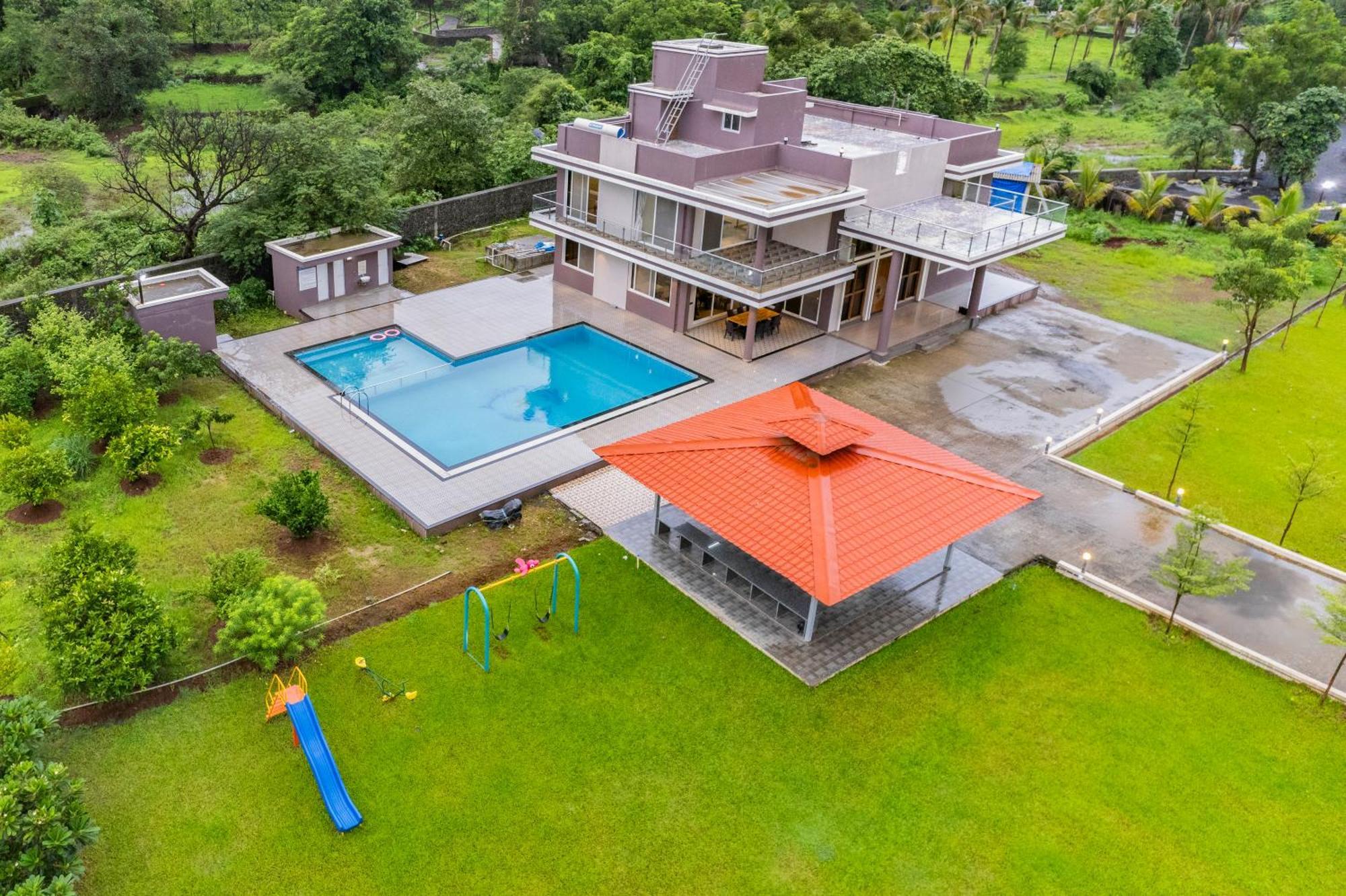 Stayscape Shreeji Farms 4Bhk Karjat Dış mekan fotoğraf